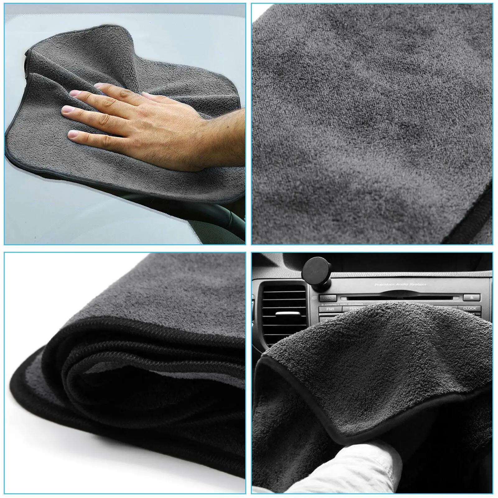 1000gsm coral fleece car washing towel