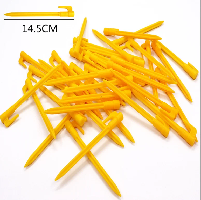 Plastic Stakes Small Tarp Stakes/ Tent Spikes For Sand,Lawn,Beach