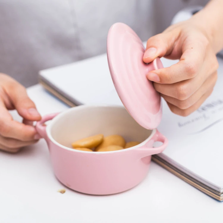 High quality home used ceramic casserole candy colors stoneware mini cocotte.jpg