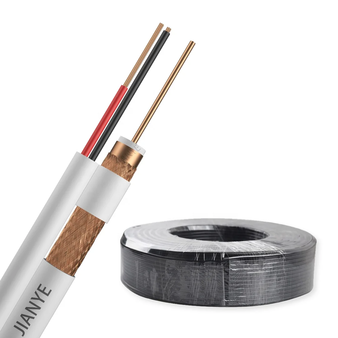 coaxial cable for cctv siamese 1000ft 75ohm coaxial