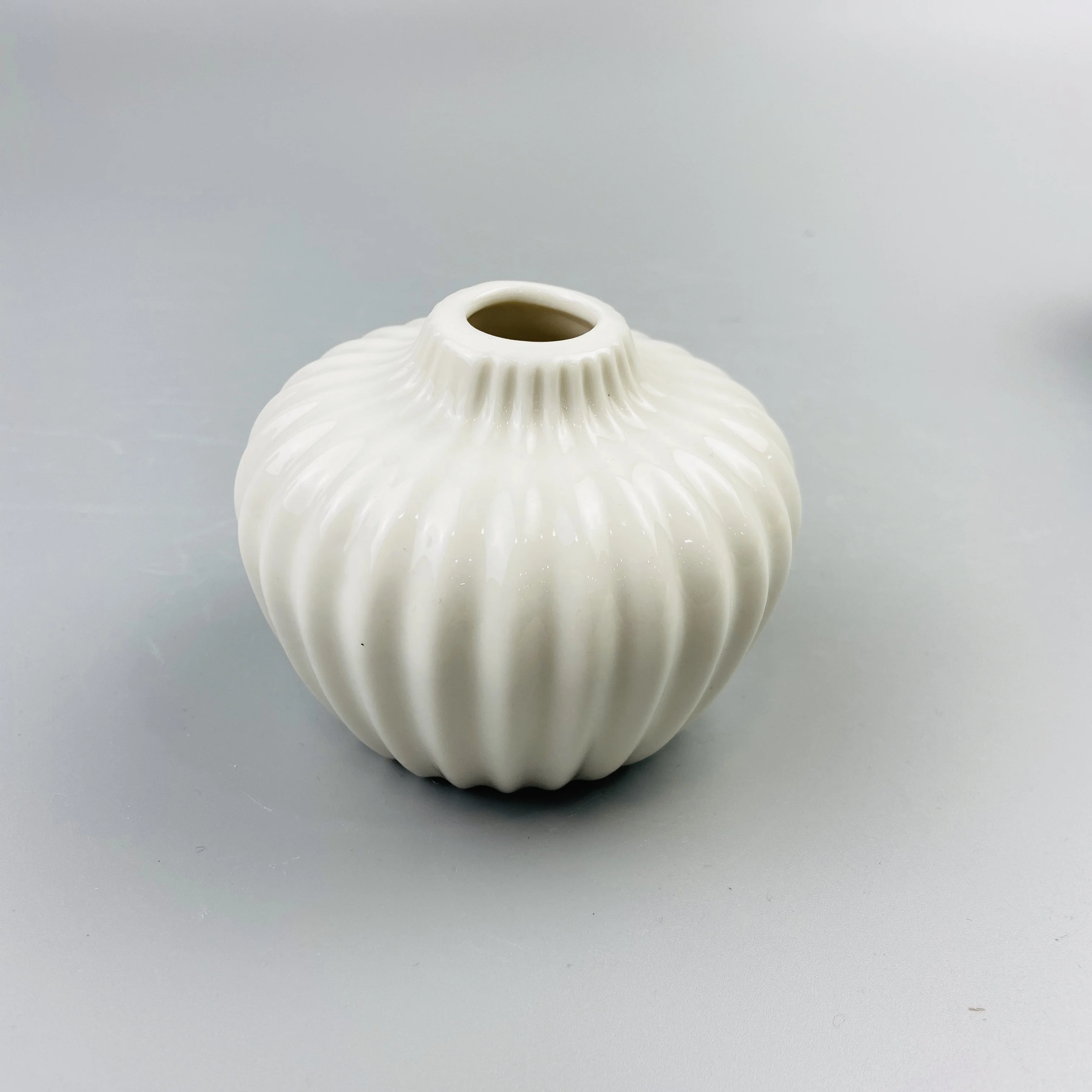 条纹粮食纯色陶瓷鲜花花瓶家居装饰