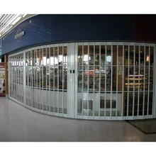 Thương Mại An Ninh Cửa H&agrave;ng C&aacute;ch &Acirc;m Kim Loại Pha L&ecirc; Cửa Trượt Trong Suốt Gấp Cửa