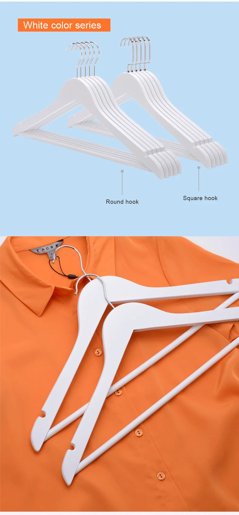 Multi Color Bestseller 100 Pack Coat Hangers For Cloths Wholesale Wood