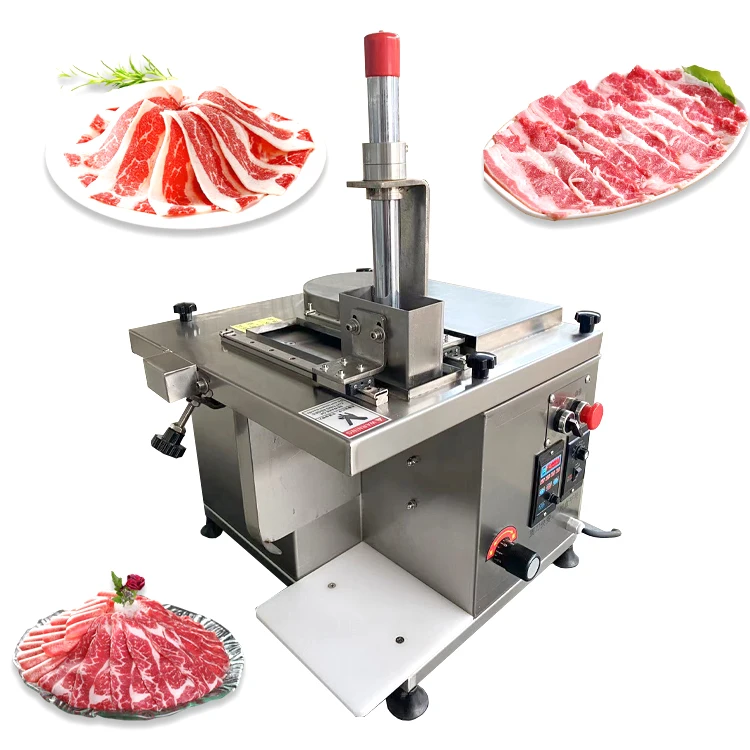 Fresh Beef Mutton Roll Thinner Slice Slicing Machine Meat Slicer ...