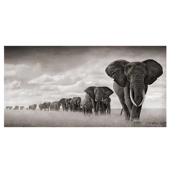 Black Africa Wild Animals Canvas Prints Wall Art Pictures African Elephant Painting Home Goods Buy Elephant Painting Elephant Painting Home Goods African Elephant Painting Product On Alibaba Com