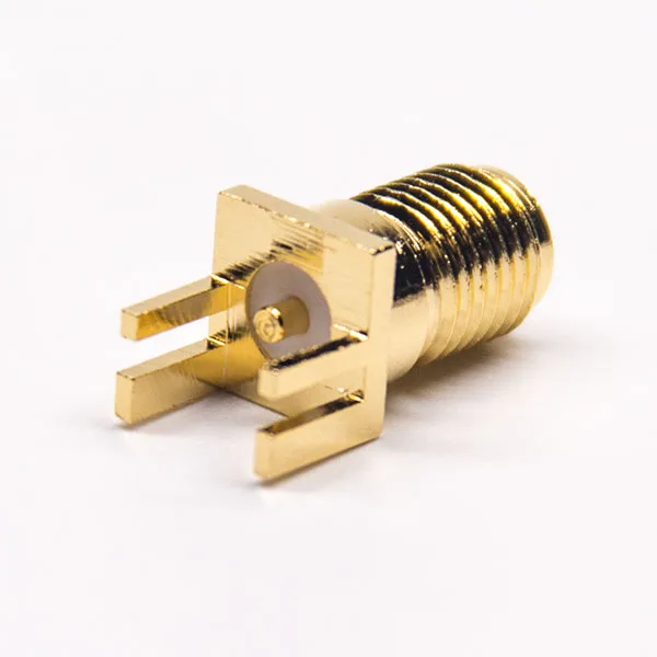 High End Gold Plated Sma Edge Jack Connector Rf Connector For Pcb Mount ...