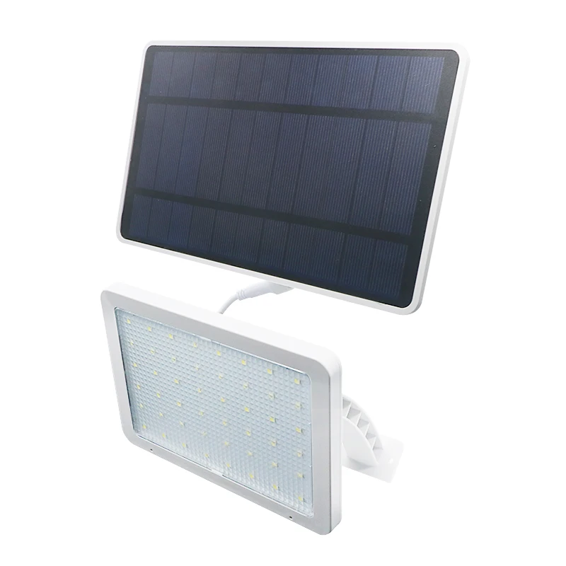 48 LED Solar Wall Lights Outdoor White Solar Porch Lights with 5500mAh Battery