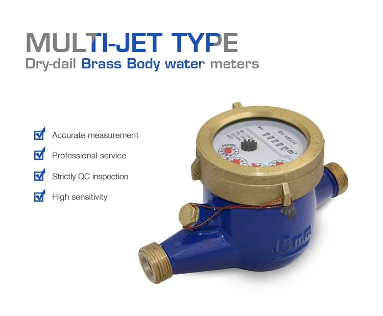DN50 2 inch Brass Multi Jet water meter Buy DN50 Brass Multi Jet