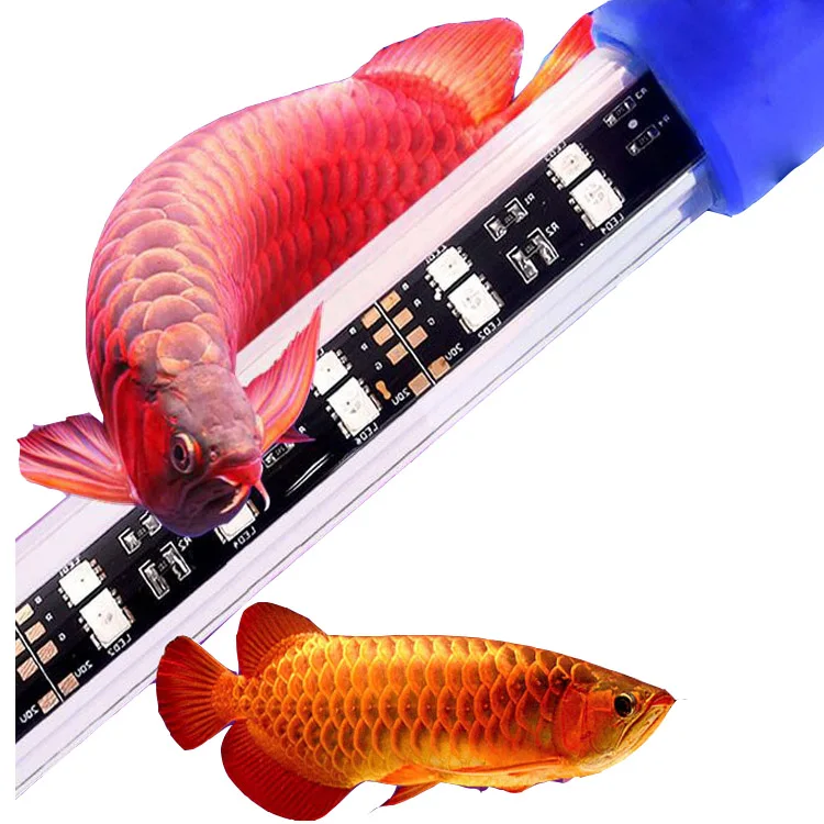 270  degree Waterproof Aquarium Fish Tank Submersible LED Light Bar Lighting Lamp  cool White, Blue