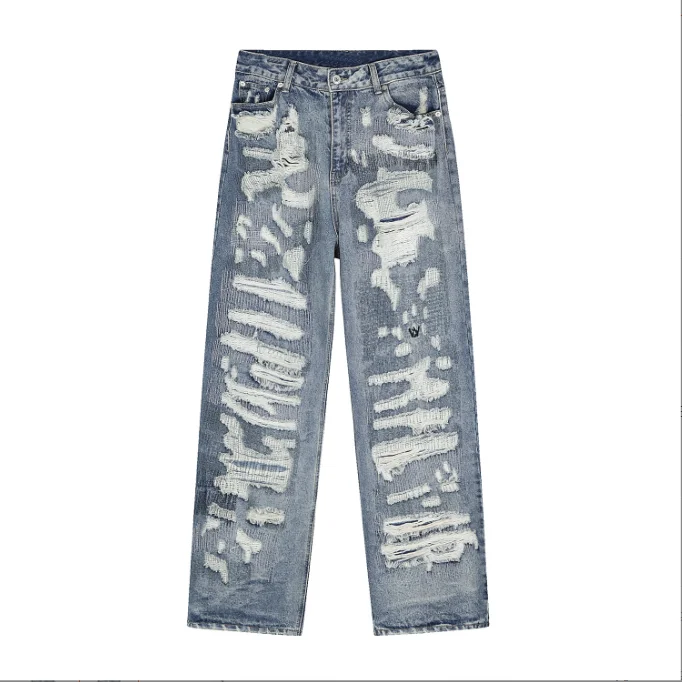 Summer 2022 Vintage,Worn,Ripped,Frayed Fringed Men's Jeans - Buy Jeans ...