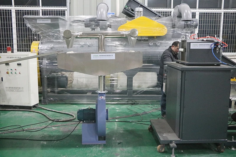 RSL Series Double Stages Plastic Pelletizing Machine For Washing Recycled Soft PE PP Material
