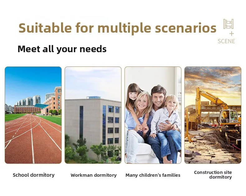 product durable metal bunk bed with ladder soft modern design for school dormitory or home use budget friendly option-9