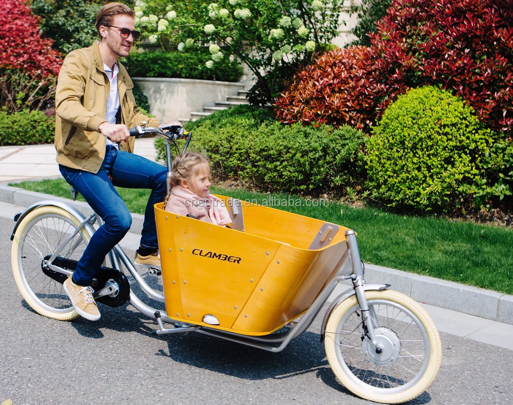 2021 new electric cargo bicycle front loading family bike