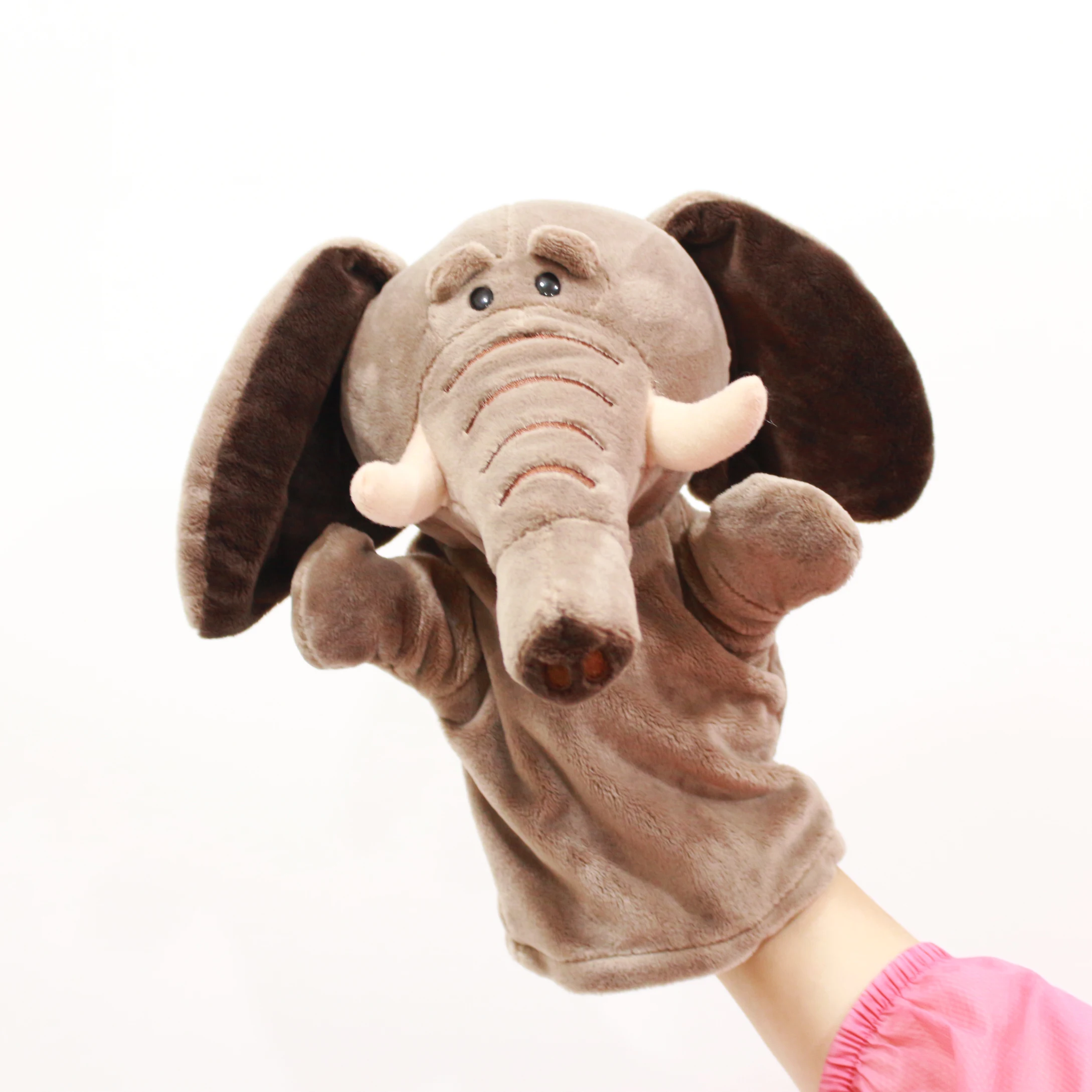 免费样品高品质动物手木偶毛绒玩具