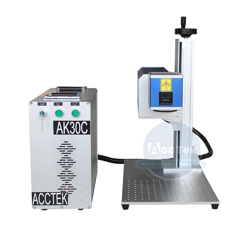 Low cost air cooling wood mdf acrylic stone cnc co2 laser marking machine AK30C