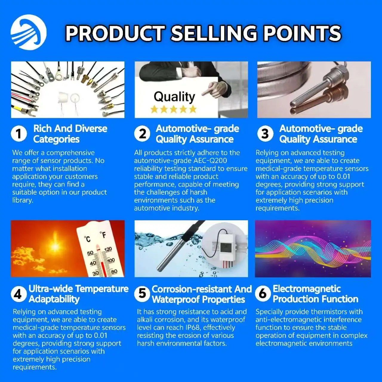 10K  50K  100K  200K  500K  3435   3975  3950 4260 Temperature  Sensor  with    Heat Shrinkable Tube  for   Heater supplier