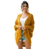 New Women Autumn Winter Loose Long Sleeve Girls Fashion Swallow Tail Solid Color Knit Casual Cardigan Knitwear Sweater