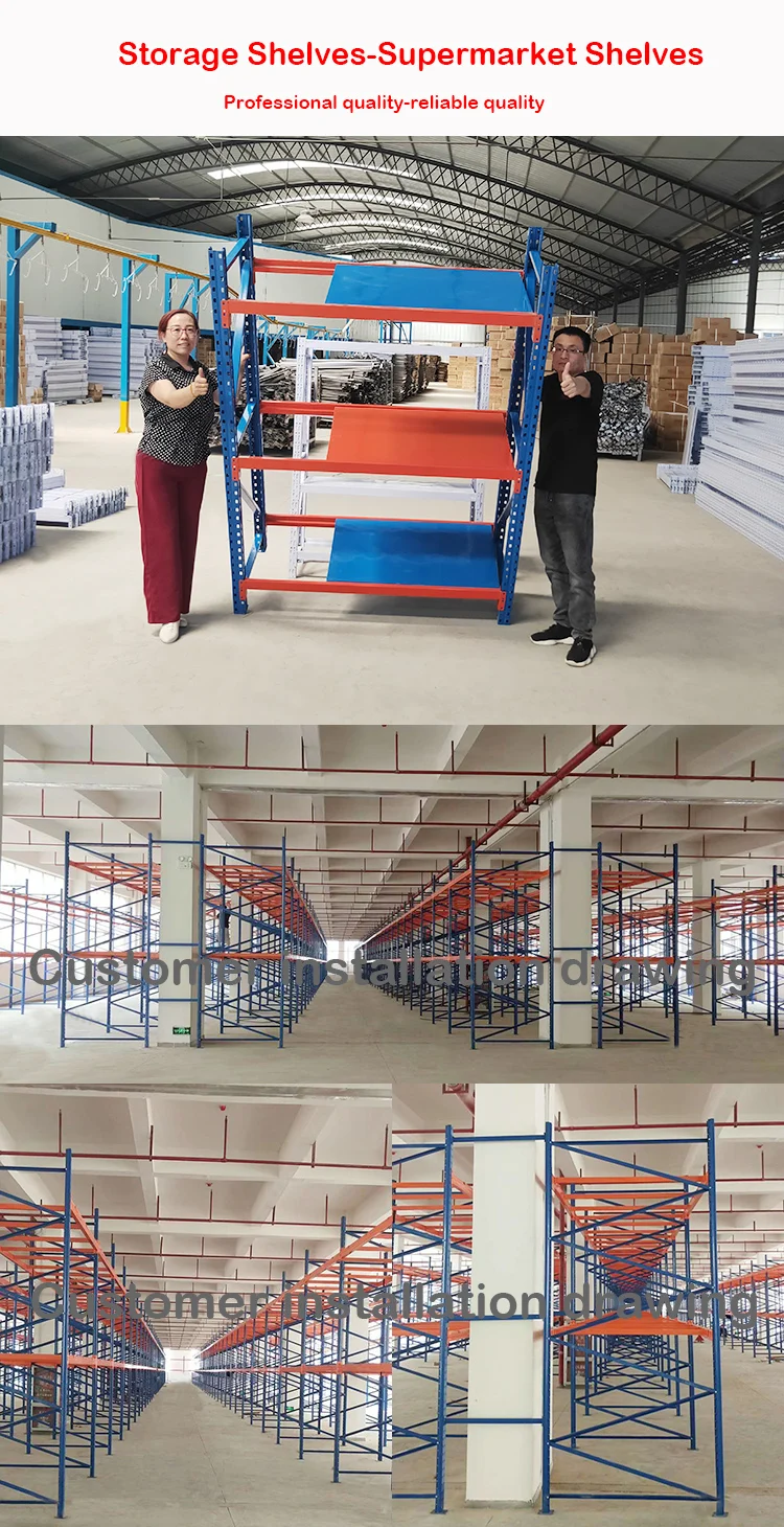 Store Supermarket Shelves Stacking Racks & Shelves 4 Tier Heavy Duty