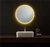 Chinese wholesale silver led touch screen makeup mirror bathroom led round mirror