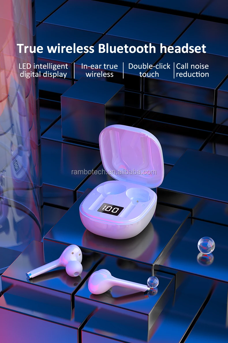 rambotech portable ecouteur headphones wireless headset hands