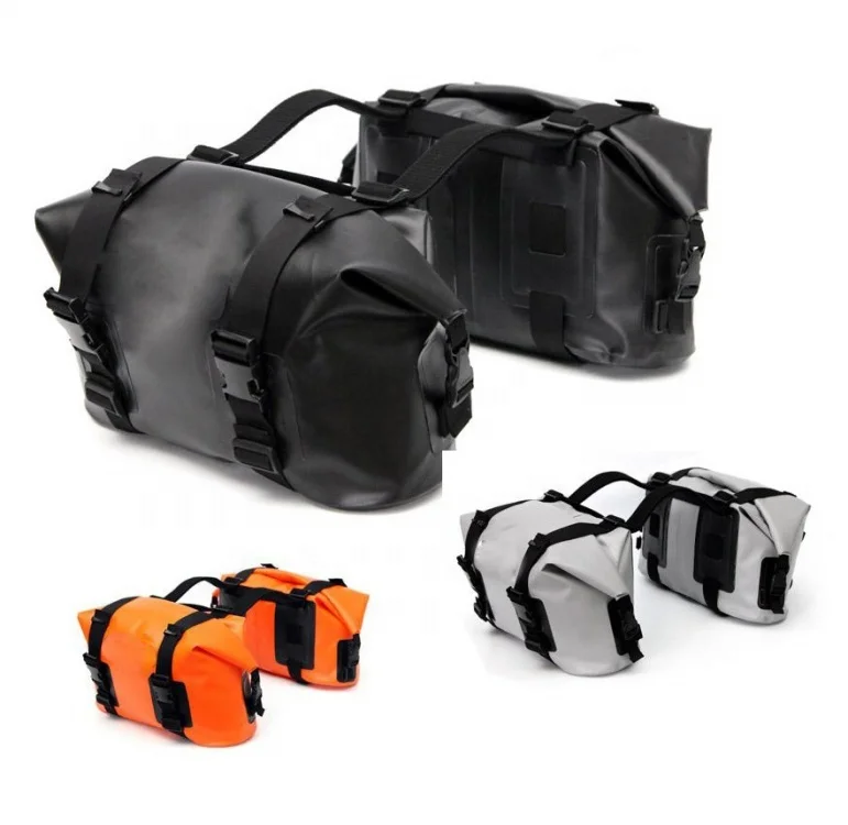 Waterproof Motorcycle Saddle Bag Luggage Roll Top 23l 46l Dry Bag