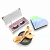 Hot selling wholesale 3d mink best individual eyelashes extensions accept custom lash glitter square or diamonds package