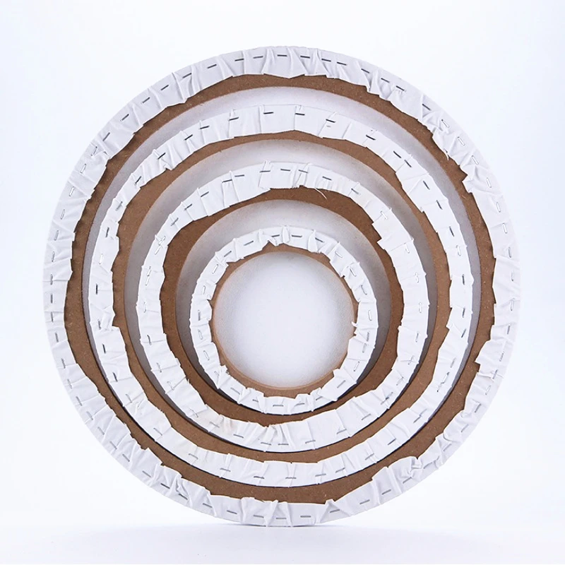 Diameter 20cm 280g Wholesale Stretched Art Canvas Wooden Frame Blank Canvas