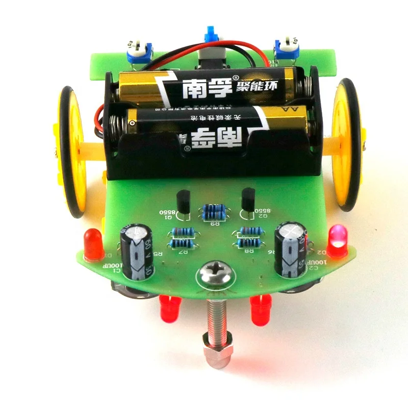 D2-1 Intelligent Robot Car Kit Obstacle Avoidance Tracking Car ...