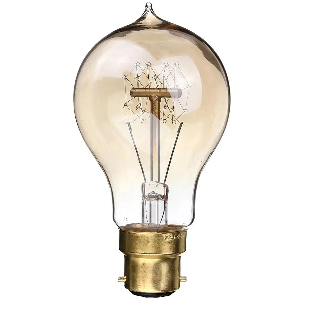 Industrial design lighting house bulb vintage pendant light B22 220V lampara industrua 40W A19 Edison Filament Light Bulb