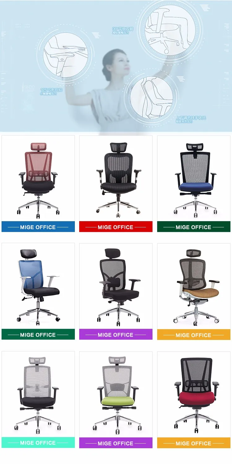 Wholesale China Black Erognomic PU Leather Desk Executive Chair CEO Manager Big And Tall Office Chair