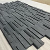 New Black Slate Stacked Stone Panels Decorative Wall Stone Cladding for Walls