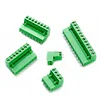 2EDG 5.08mm 2P/3/4/5/6/7/8/9/10/12P connector terminal Straight/bent wire opening/closing terminals green