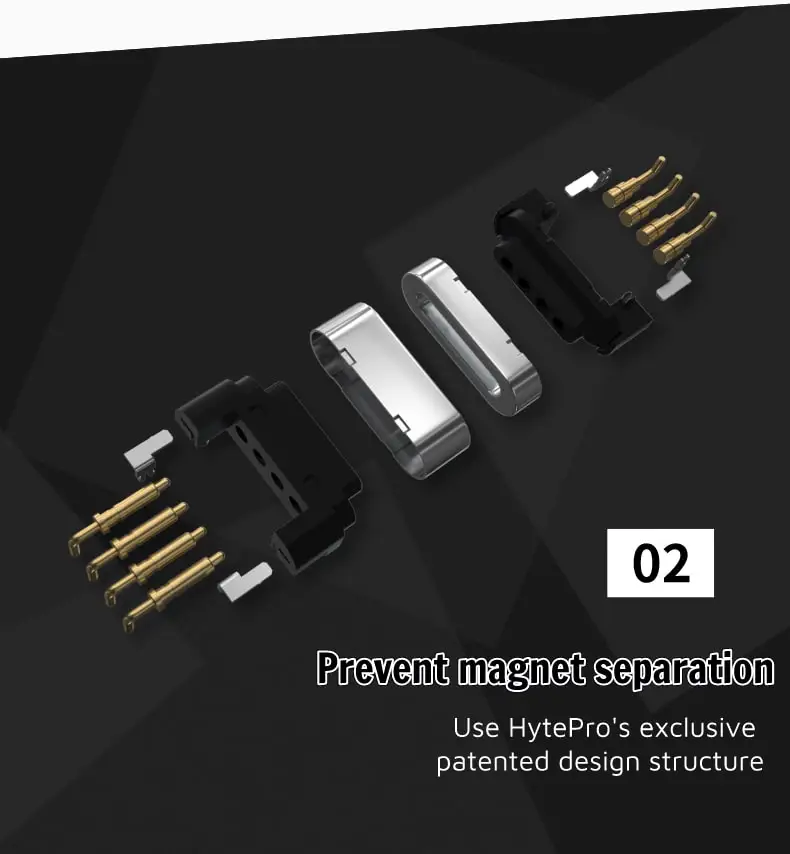 Hytepro Pogo Pin Usb Connector Straight 4pin Data Contactor