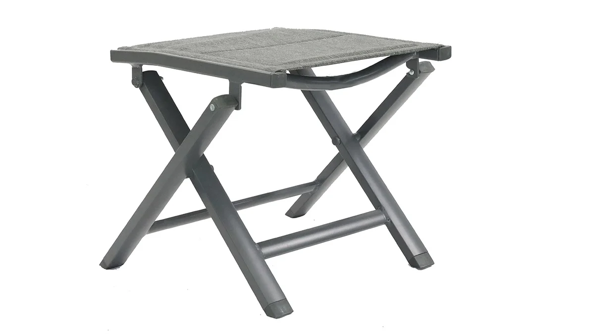 Outdoor Indoor Lightweight Small Size Aluminum Folding Sling Footrest