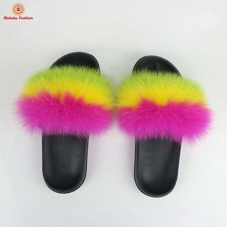 womens fur slippers