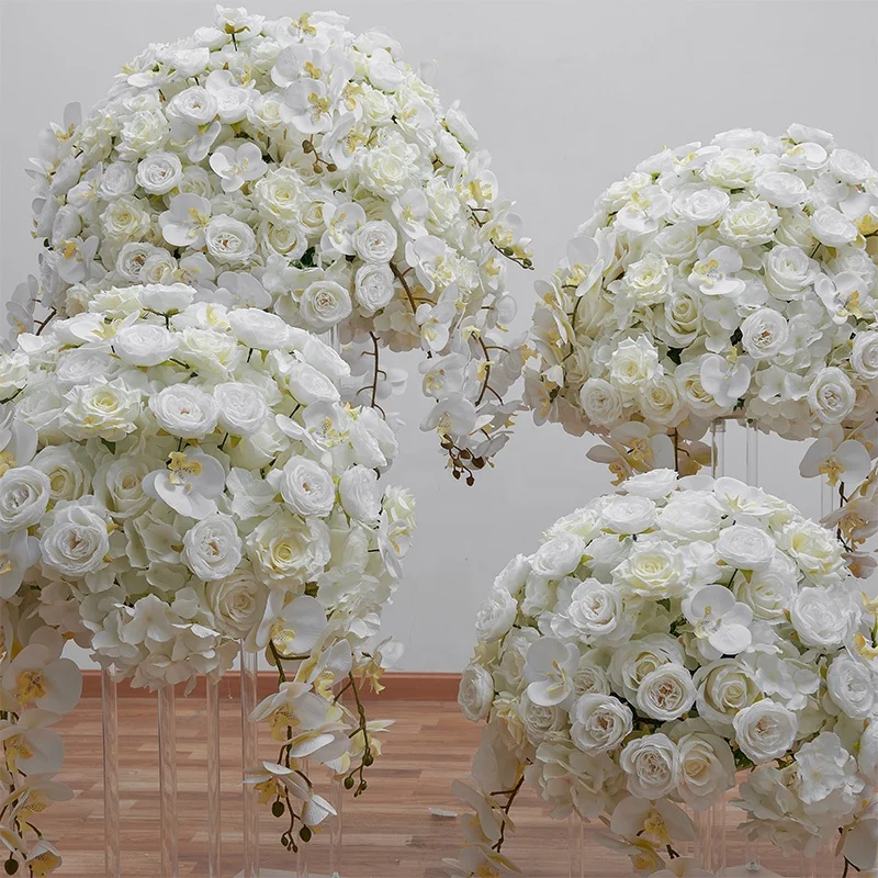 Fcwf150005 Wholesale Hot Sell Wedding Decor Centerpiece Pure White