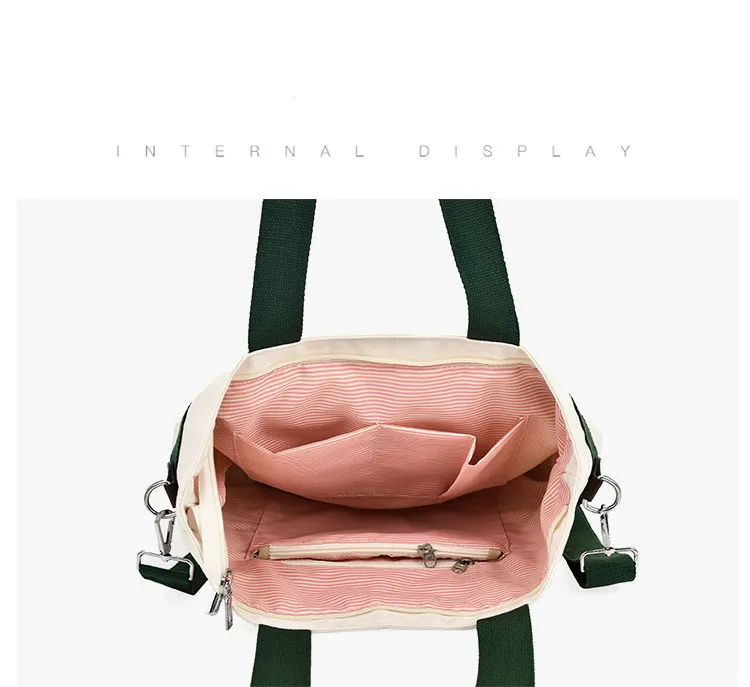 Canvas bag for women korean Japanese style student handbags men single shoulder bag