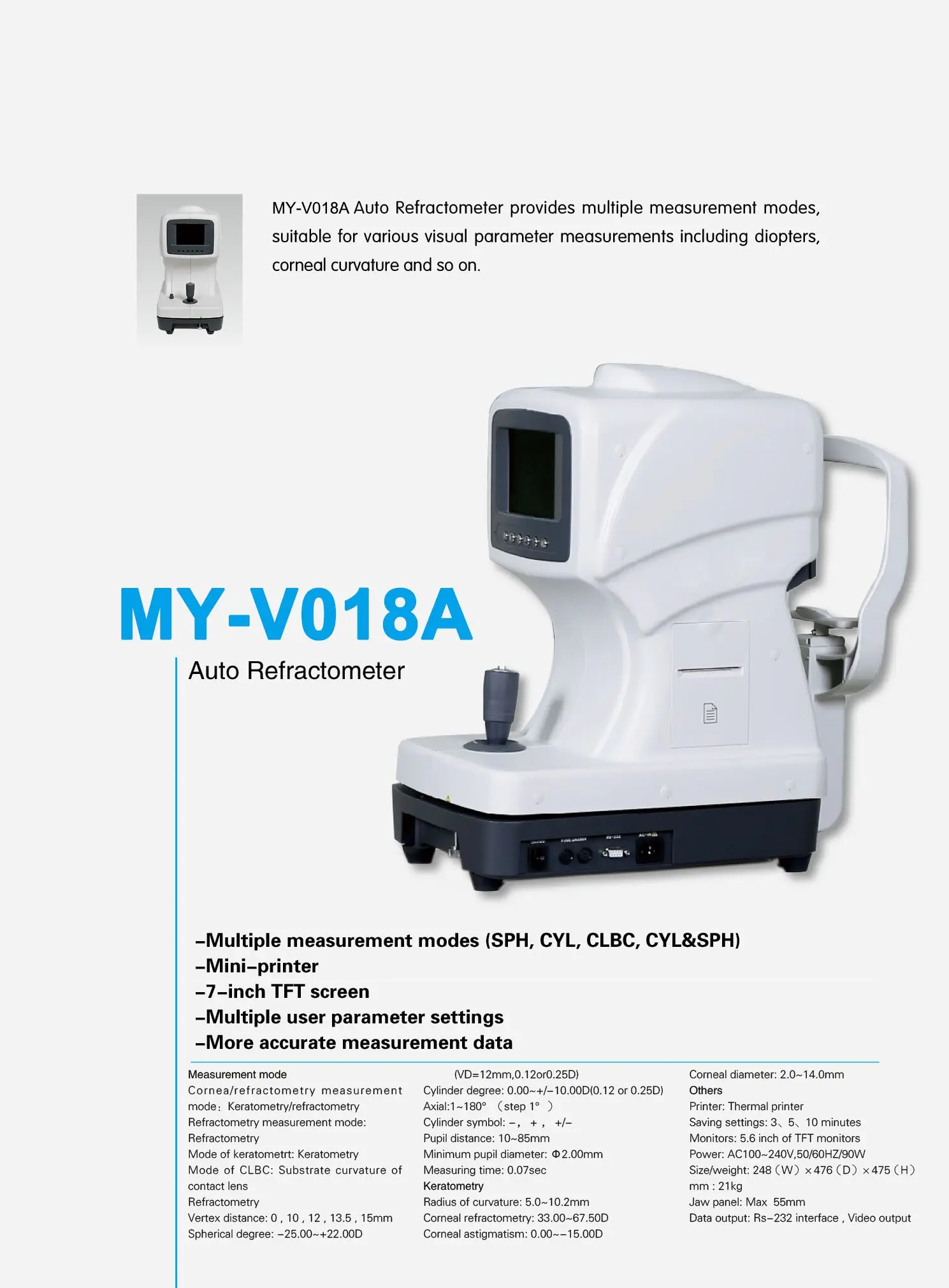 Refractometer Auto Handheld Eye Nidek Keratometer Autorefractor