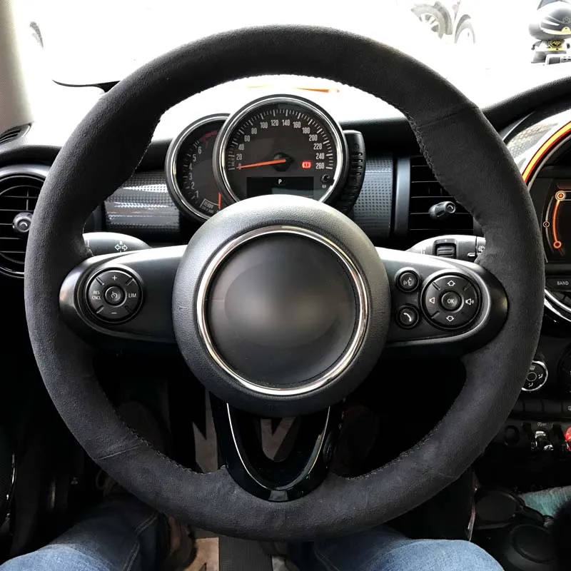 Cubiertas De Volante Con Hilo Y Agujas Para Coche,Bricolaje,Gamuza