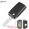 KEYYOU Car Remote Flip Key For PEUGEOT 207 208 307 308 408 Partner Keyless Entry HU83 Blade CE0536 433MHz Circuit Board