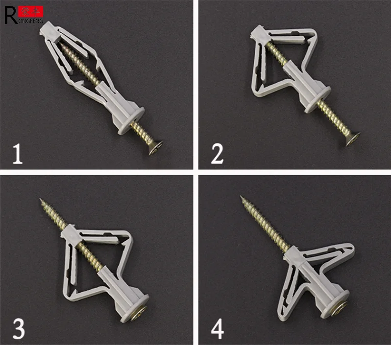Nylon Plastic Concrete Butterfly Wall Plug Anchors With Screw Buy