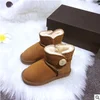 Wholesale price fur boots kidsboy and girl casual shoes in winter warm snow kids boots