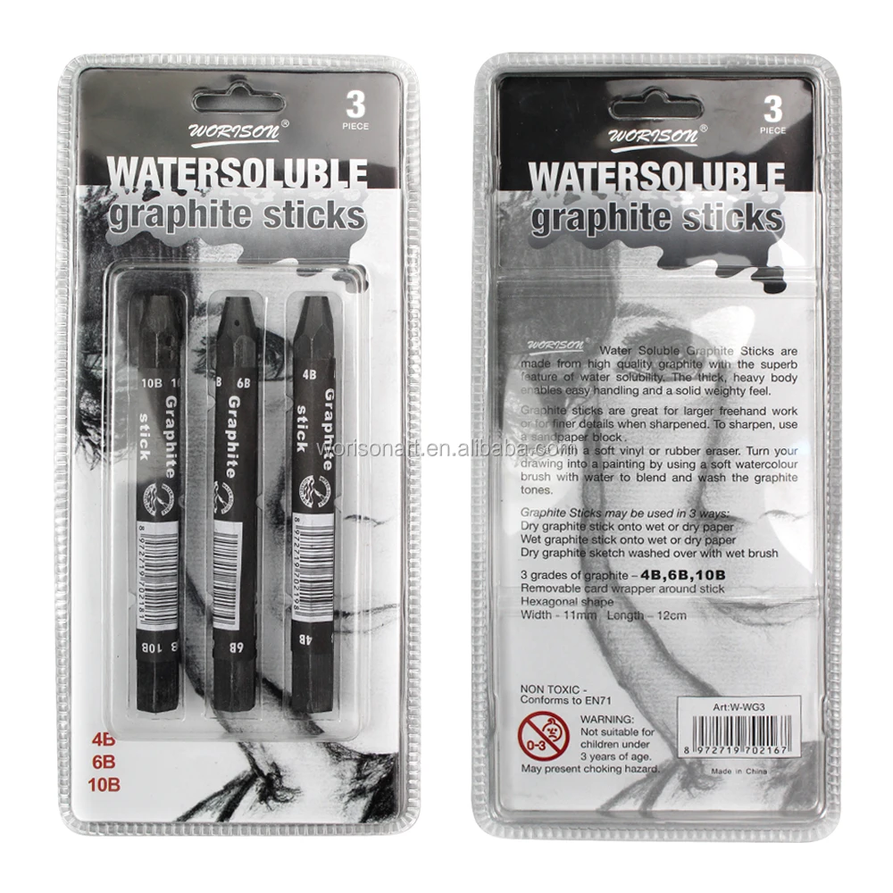 Art drawing materials: How to Use Water-Soluble Graphite