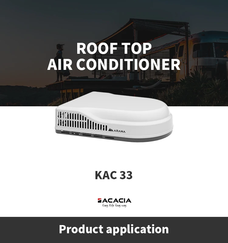 Ac 220v Compact Rv Roof Top Mount Motorhome Camper Caravan Air