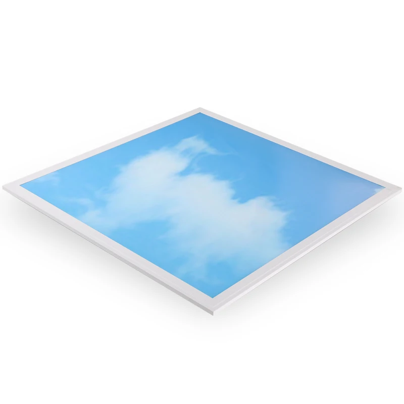 frameless blue sky ceiling led panel light