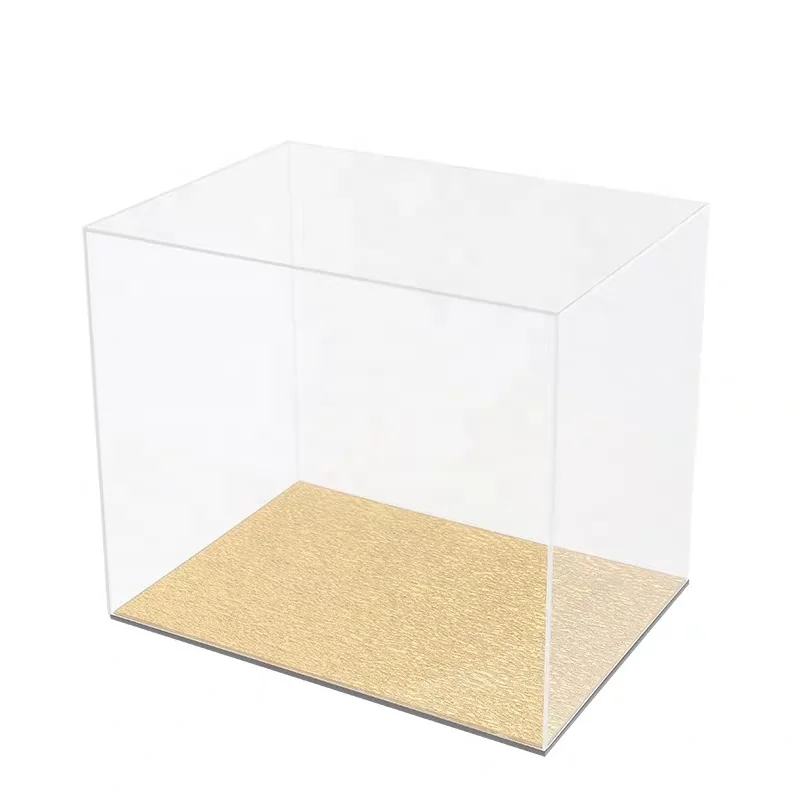 colored acrylic cube display stand square