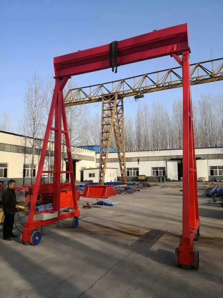 Portable Gantry Crane Small Wheel Type Gantry Crane with Driving Motor