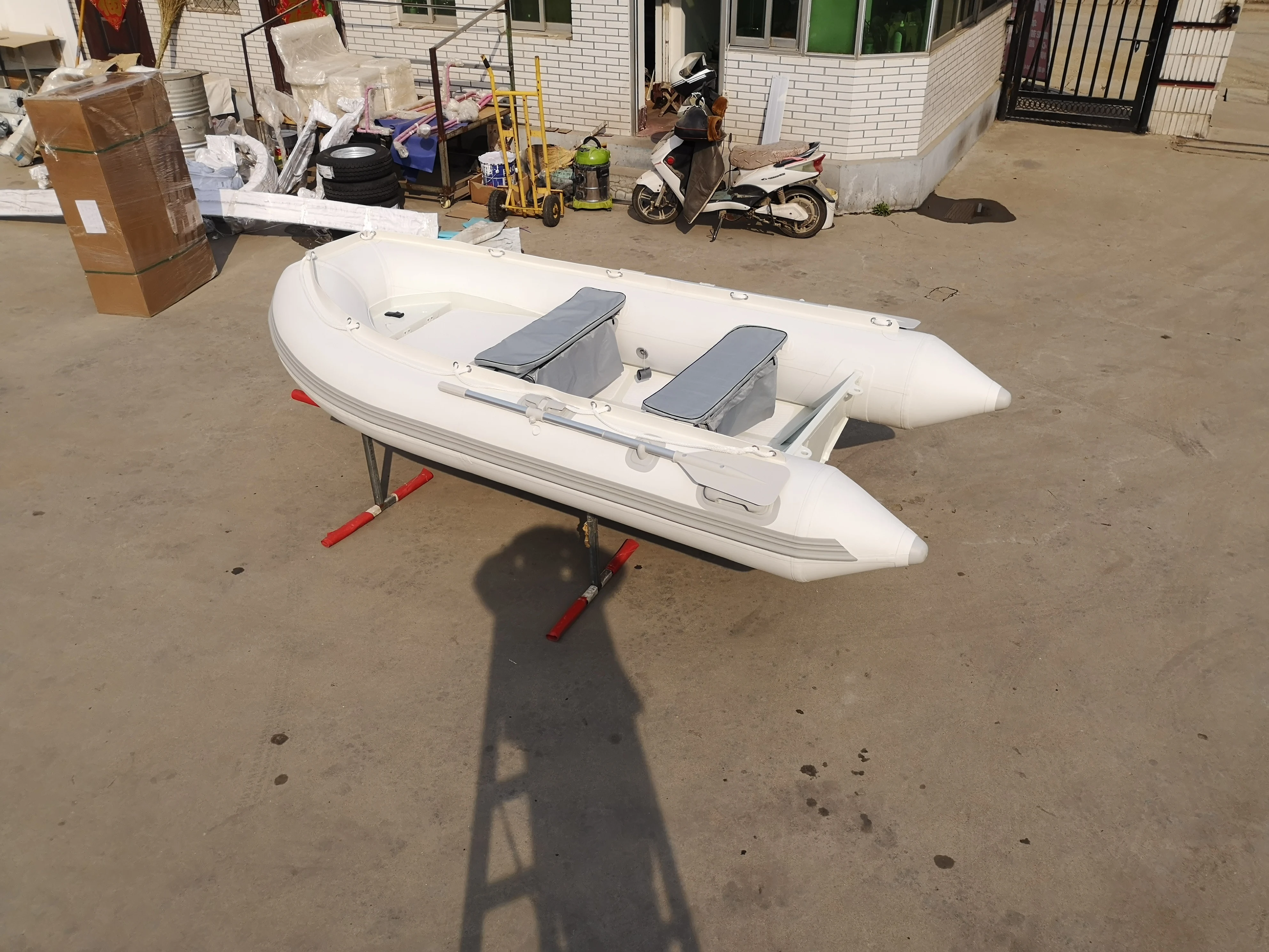 9ft Rib White Color Inflatable Aluminum 9ft Rib Boat Inflatable Fishing Boat ...