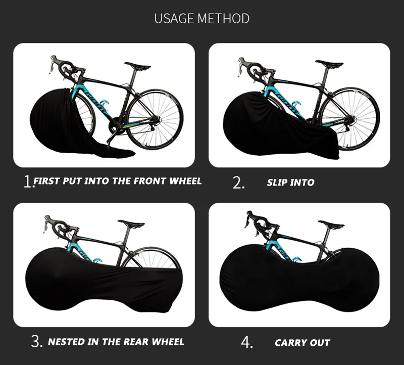 RIDERACE  Protector Wheels Cover MTB Road Bicycle Anti-dust Wheels Frame Cover Protective Gear Cycling Scratch-proof Storage Bag