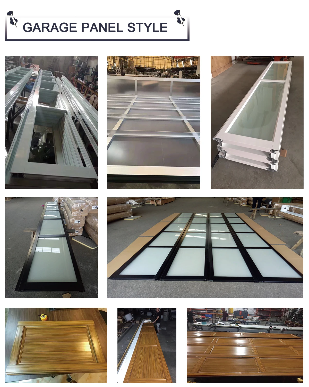 Aluminum glazing panel lift open house garage door design